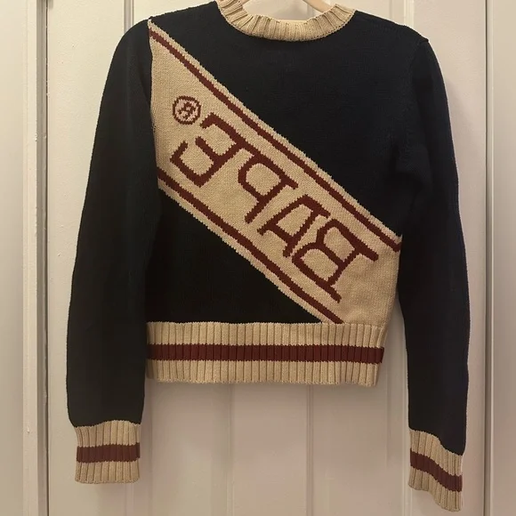 BAPE A Bathing Ape Varsity Sweater XS